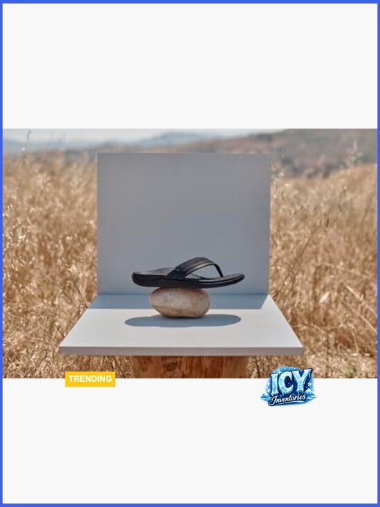 Leather-Trimmed Thong Sandal with Cushioned Footbed main image 4